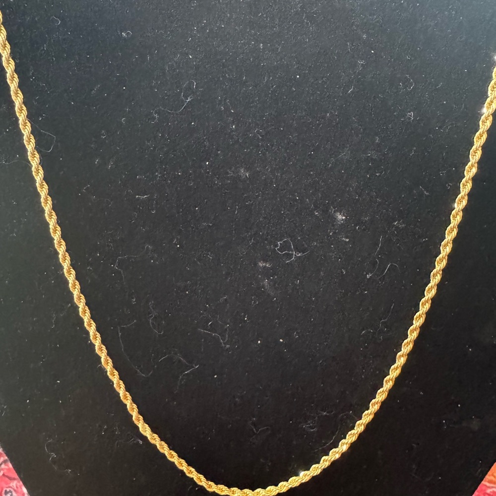 Trifari Gold-Tone Rope Necklace